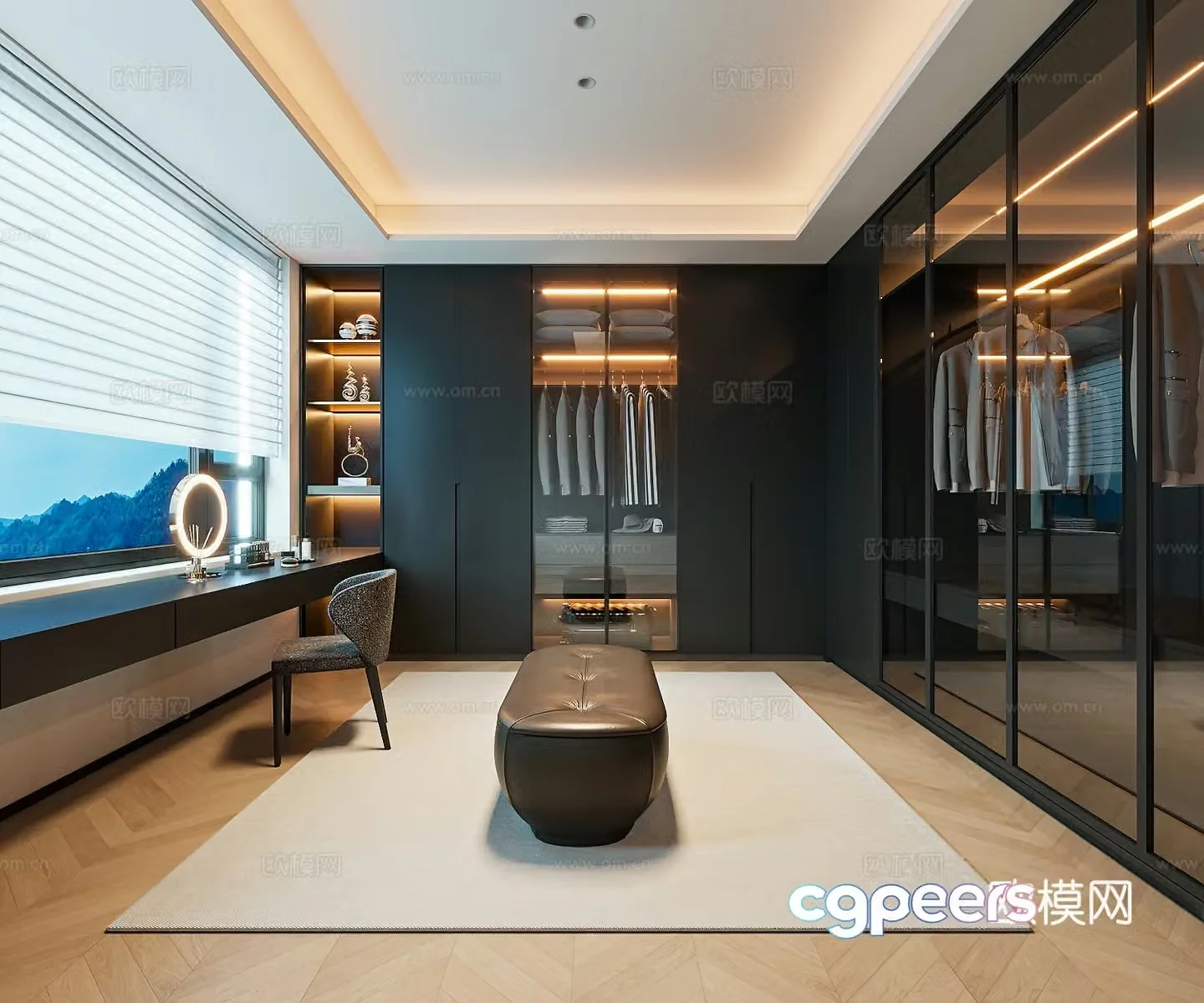 Modern Italian cloakroom 3d model