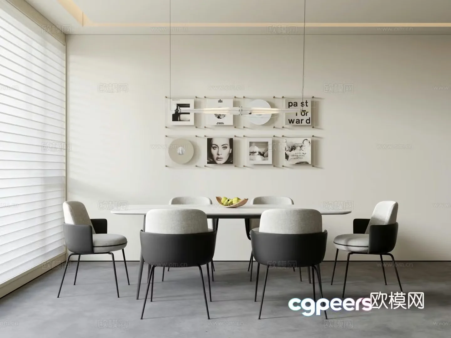 Modern restaurant 3d model