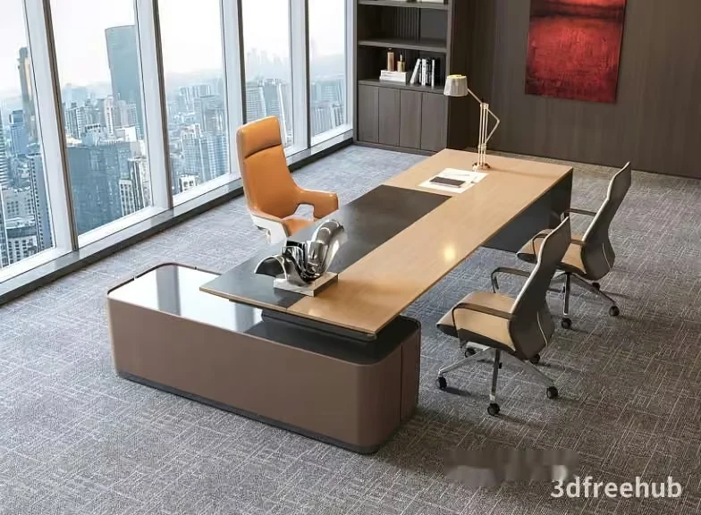 Modern Office Furniture 3D Model – 20781 – VRAY Render