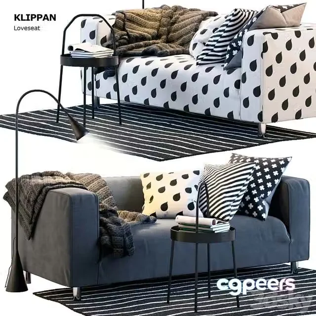 3ds Max Free – KLIPPAN IKEA, sofa