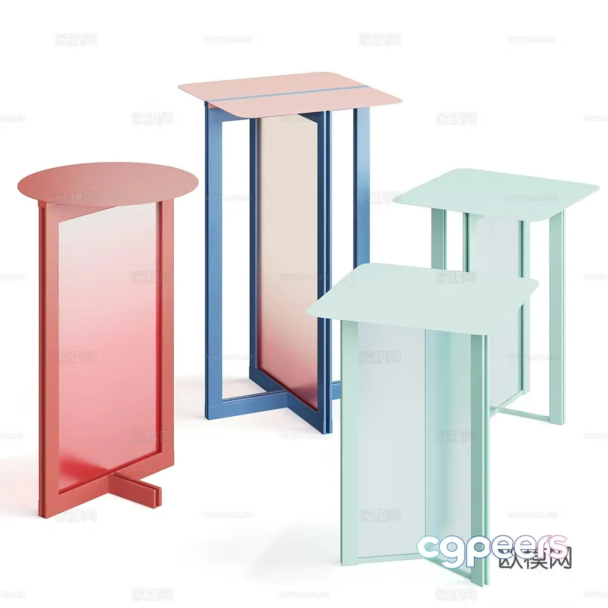 Modern Italian minimalist Framemust 3D model