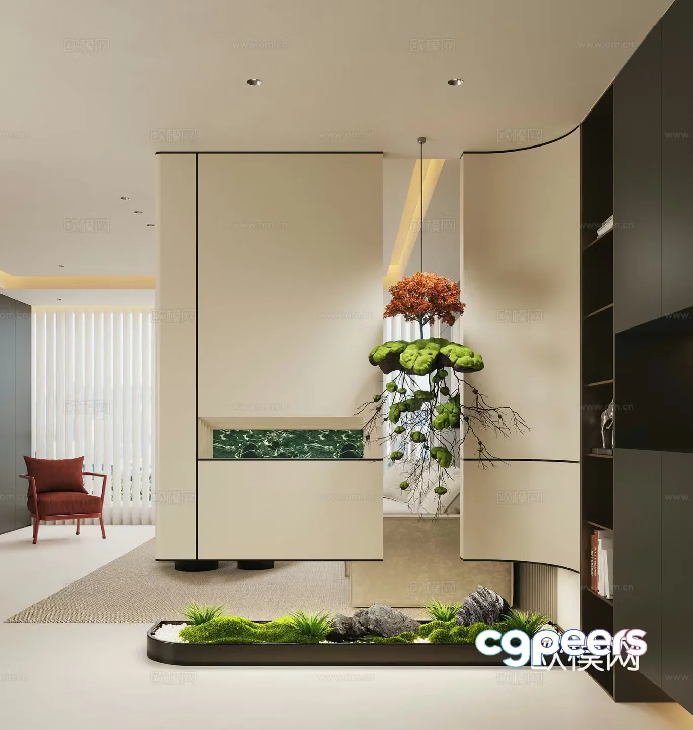 Modern entrance hallway Decorative entrance hallway Entrance entrance hallway 3D model