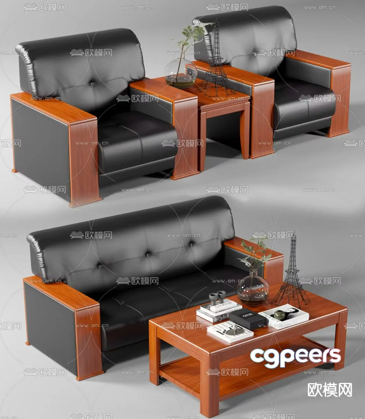 Office sofa reception sofa VIP sofa 3d model