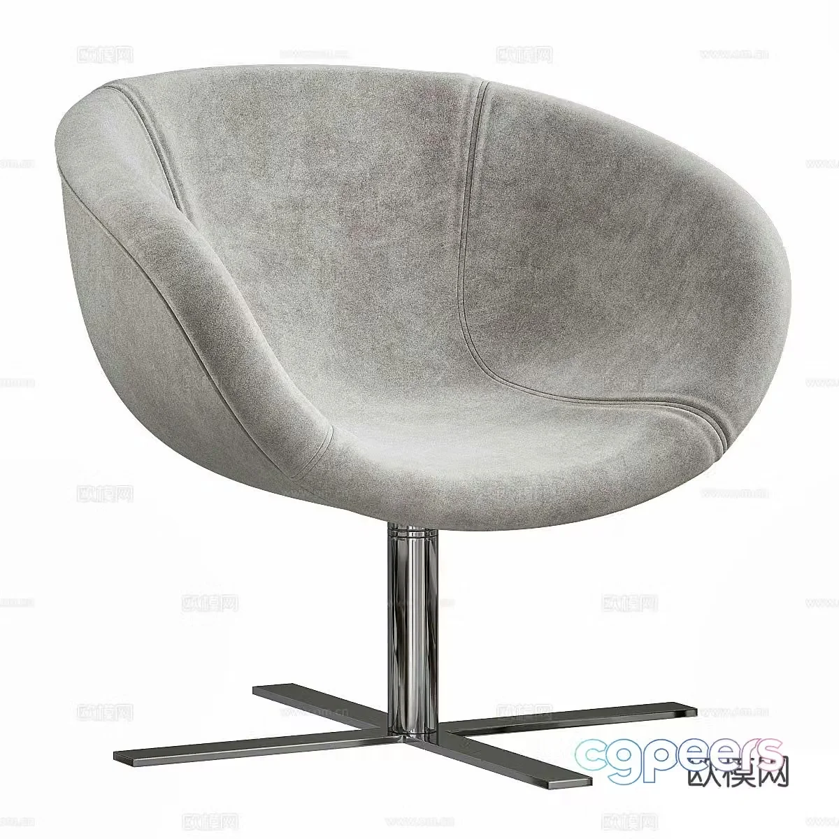 Modern chair leisure chair 3d model