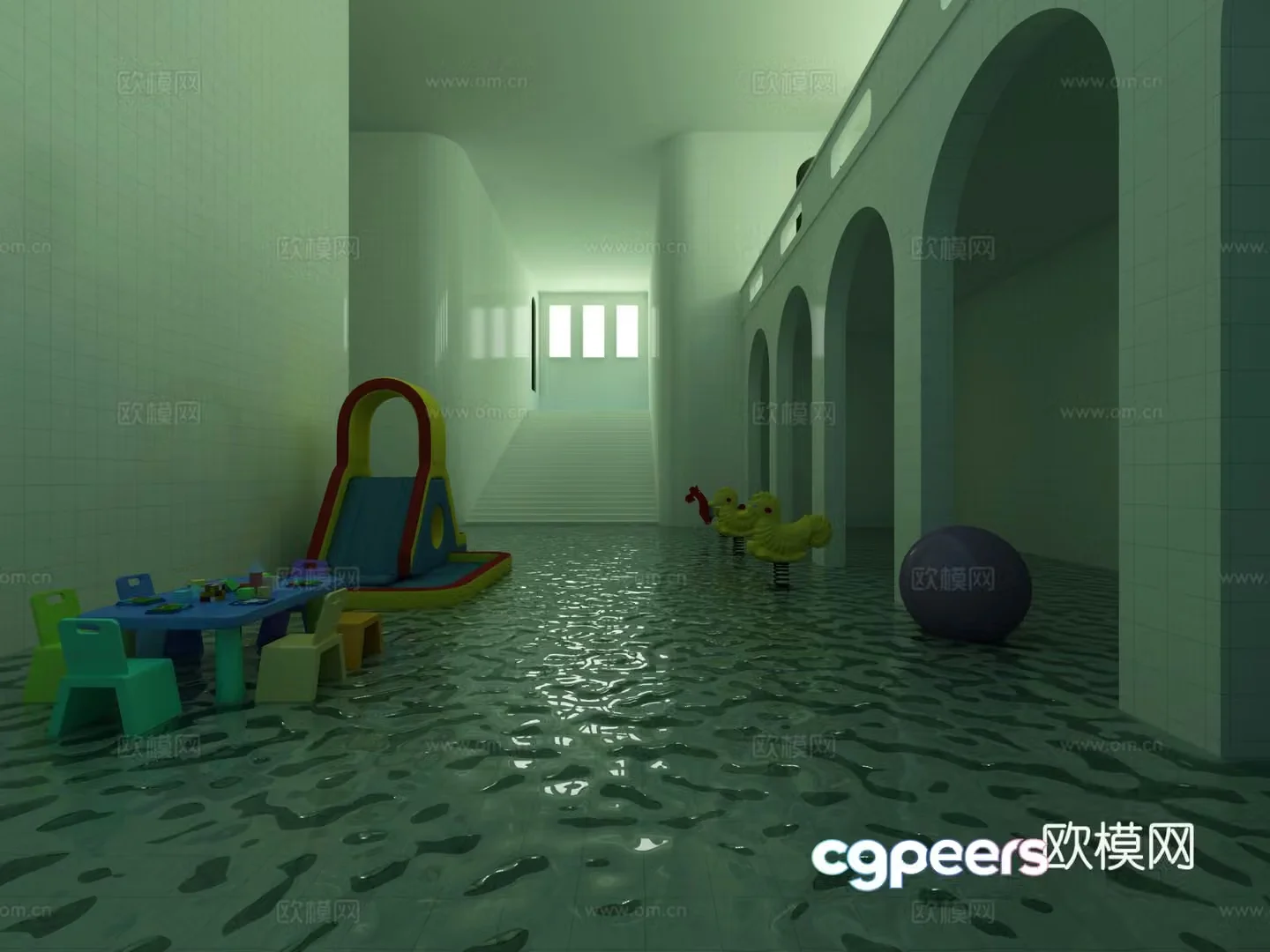 Pool core Dream core Horror Dream 3D model