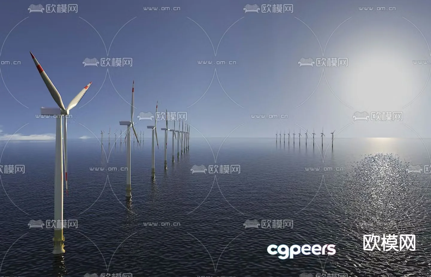 Wind turbine 3d model