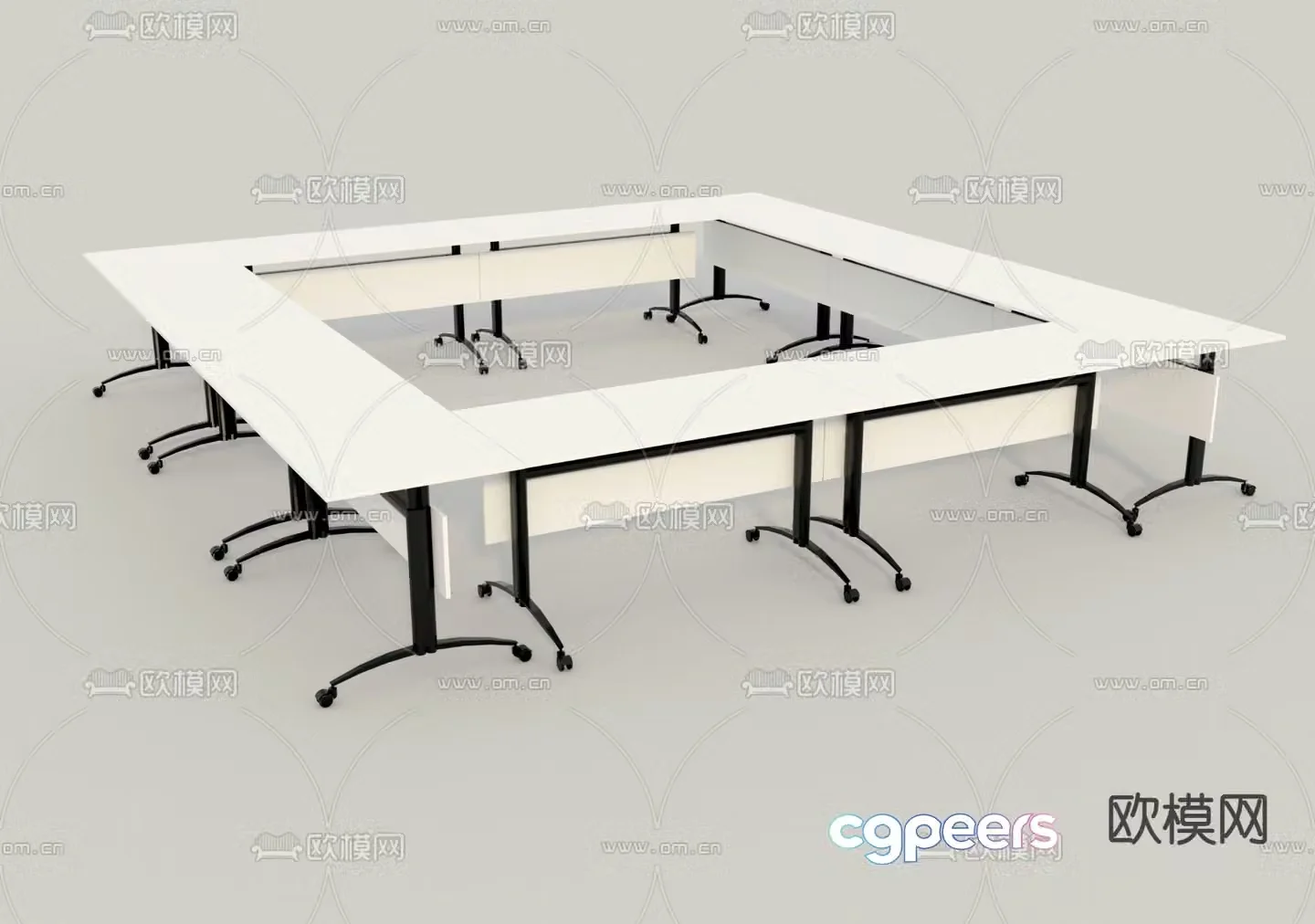 Bar table conference table 3d model