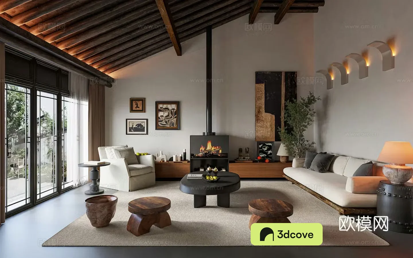 Wasabi Living Room 3D Model