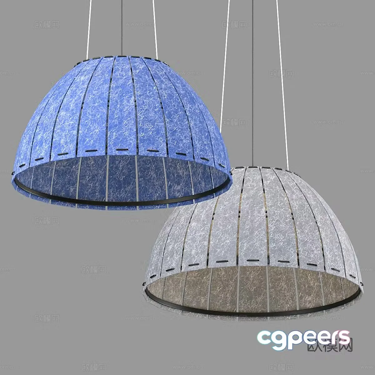 Nordic chandelier simple chandelier 3d model
