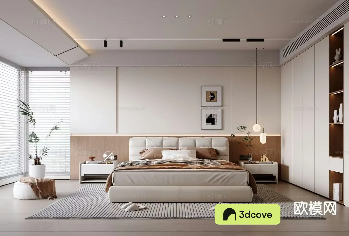 Modern minimalist bedroom master bedroom
