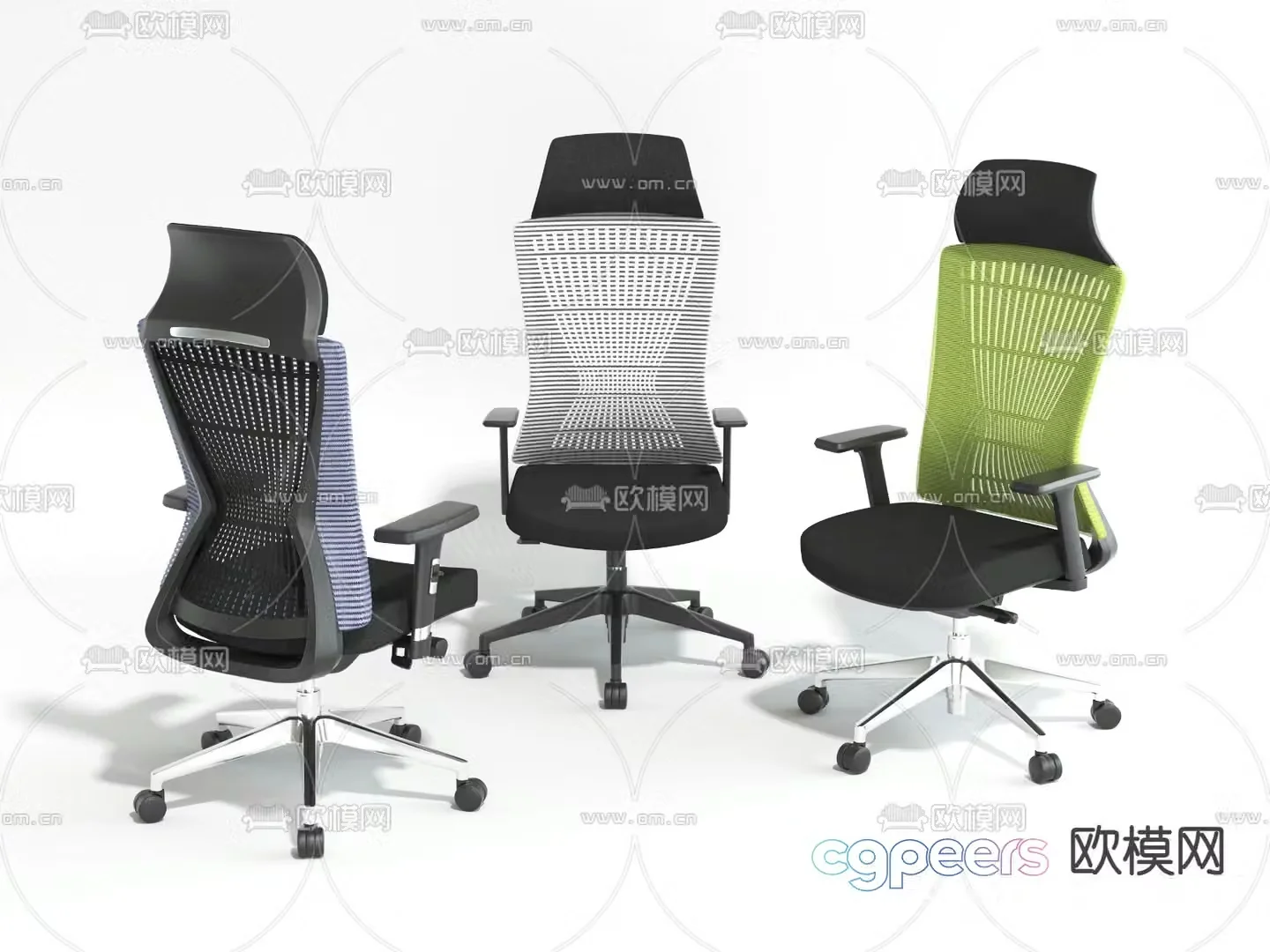 Office chair staff chair 3d model