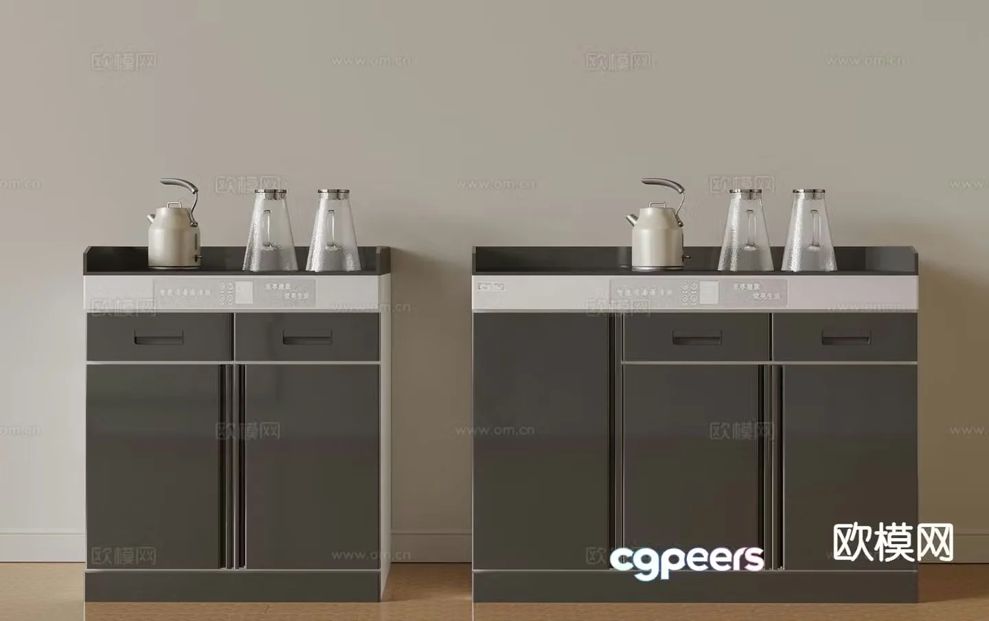 Modern disinfection cabinet tea cabinet dining cabinet 3D model
