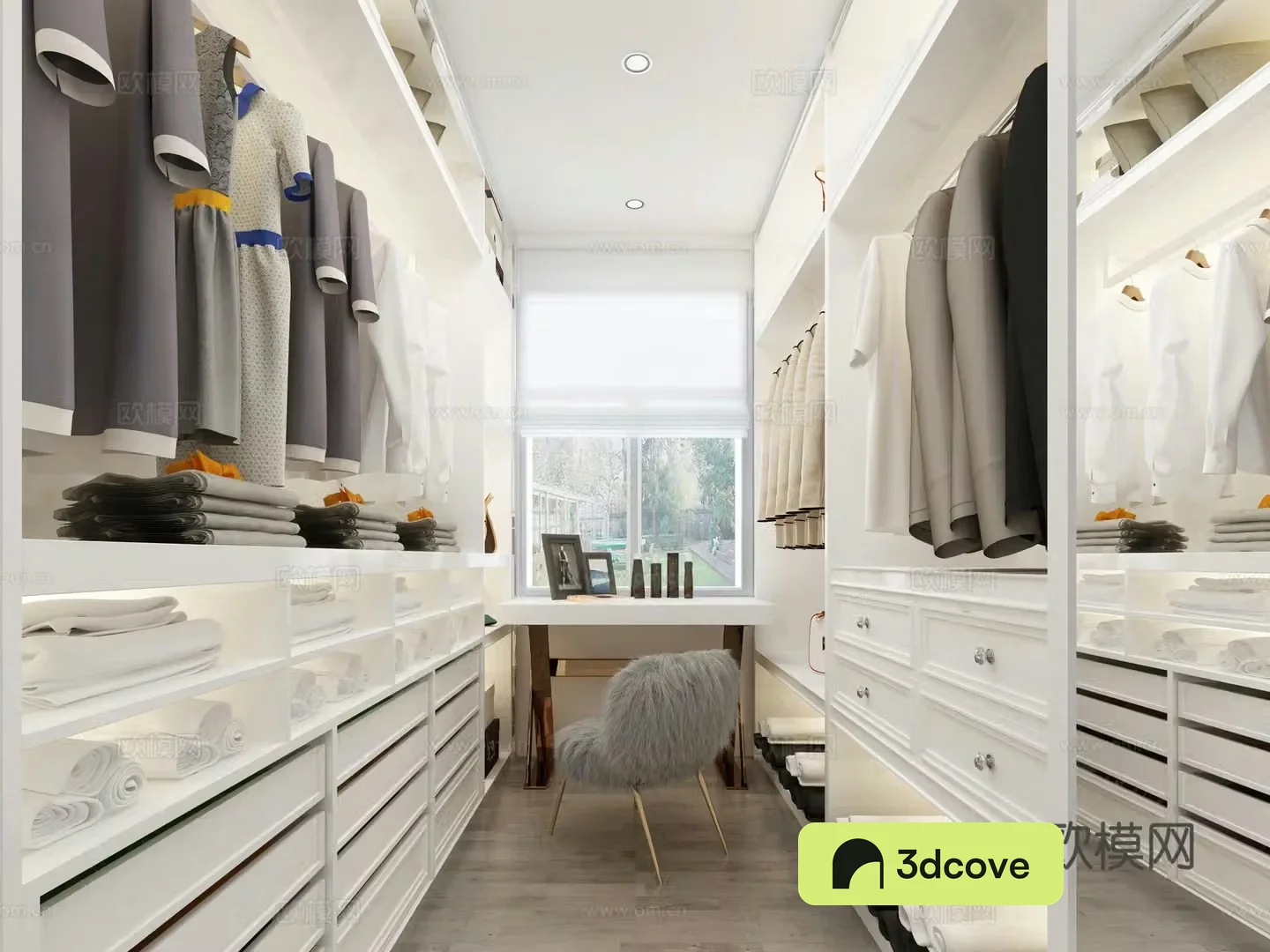 Modern home cloakroom