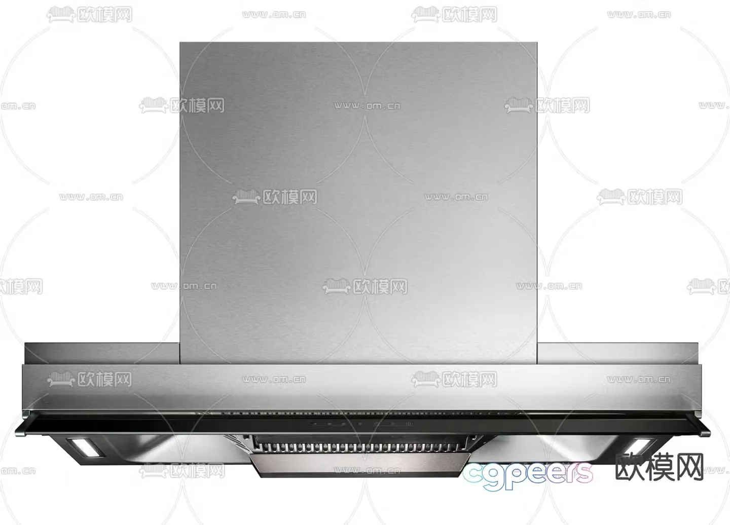 Inline range hood 3D model