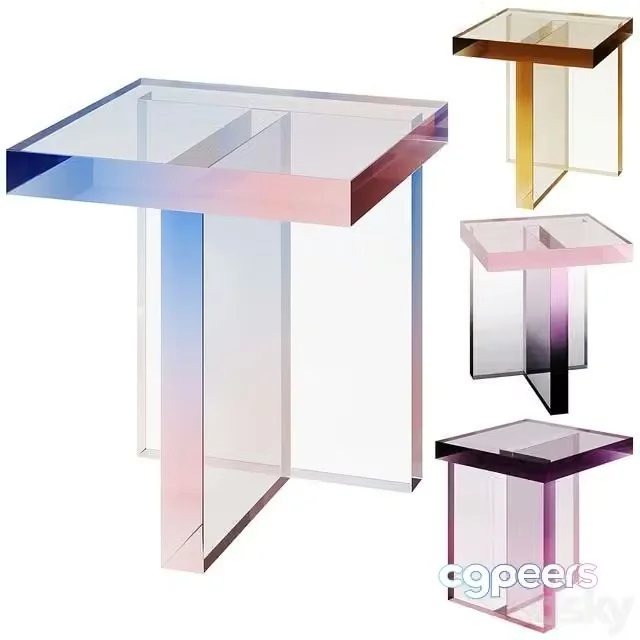 3ds Max Free – Block Table and Purple Acrylic Coffee Table