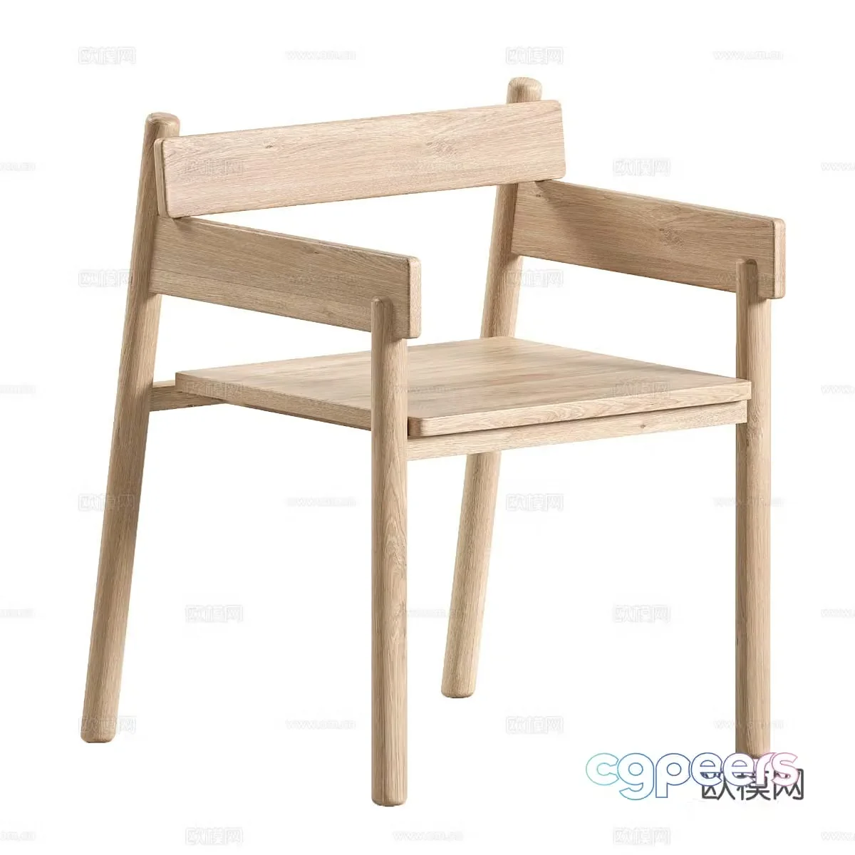 Nordic chair single chair 3d model