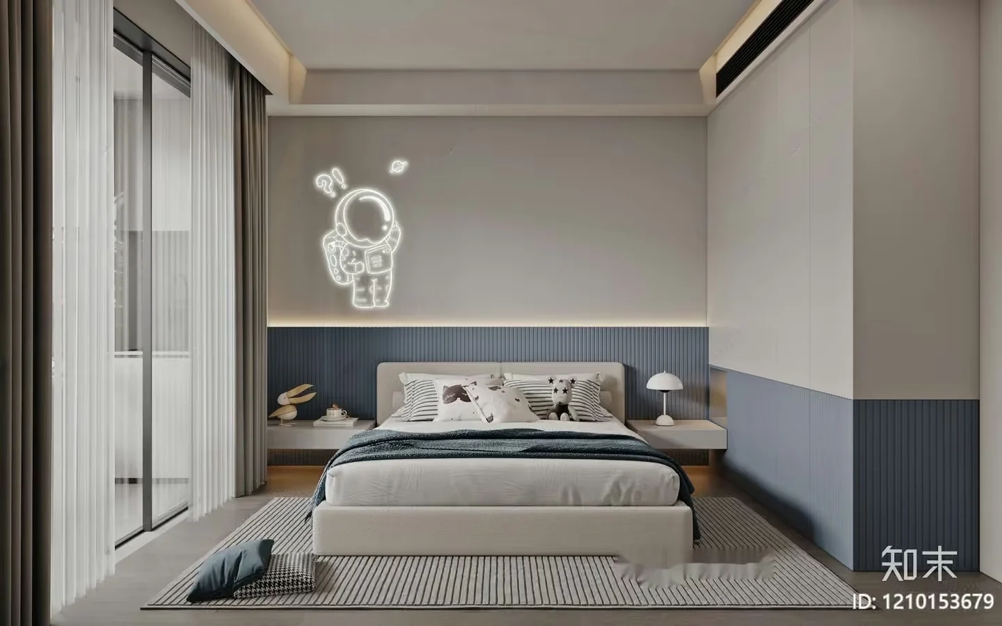 Cozy Modern Bedroom 3D Model – 23686 – VRAY Render