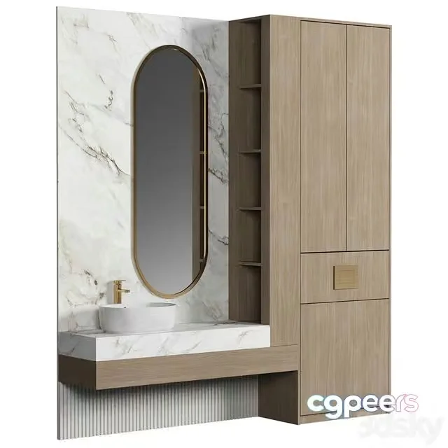 3ds Max Free – Bathroom Furniture 028