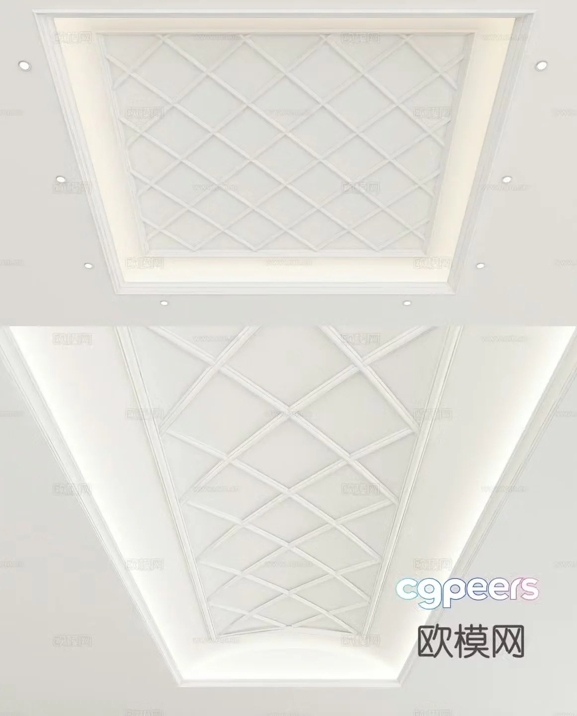 European style ceiling 3D model