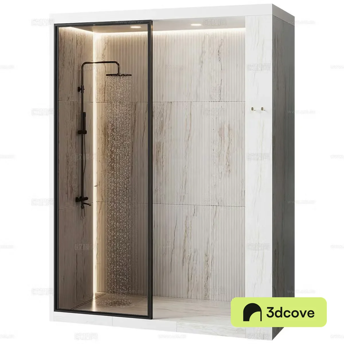 Modern Italian minimalist shower room
