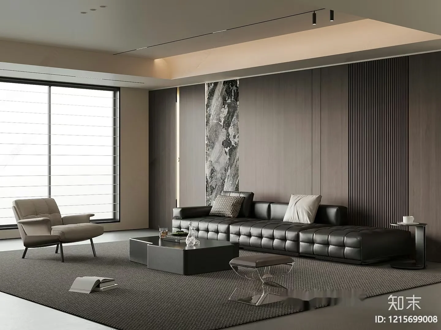 Modern Living Room 3D Model – 11950 – VRAY Render