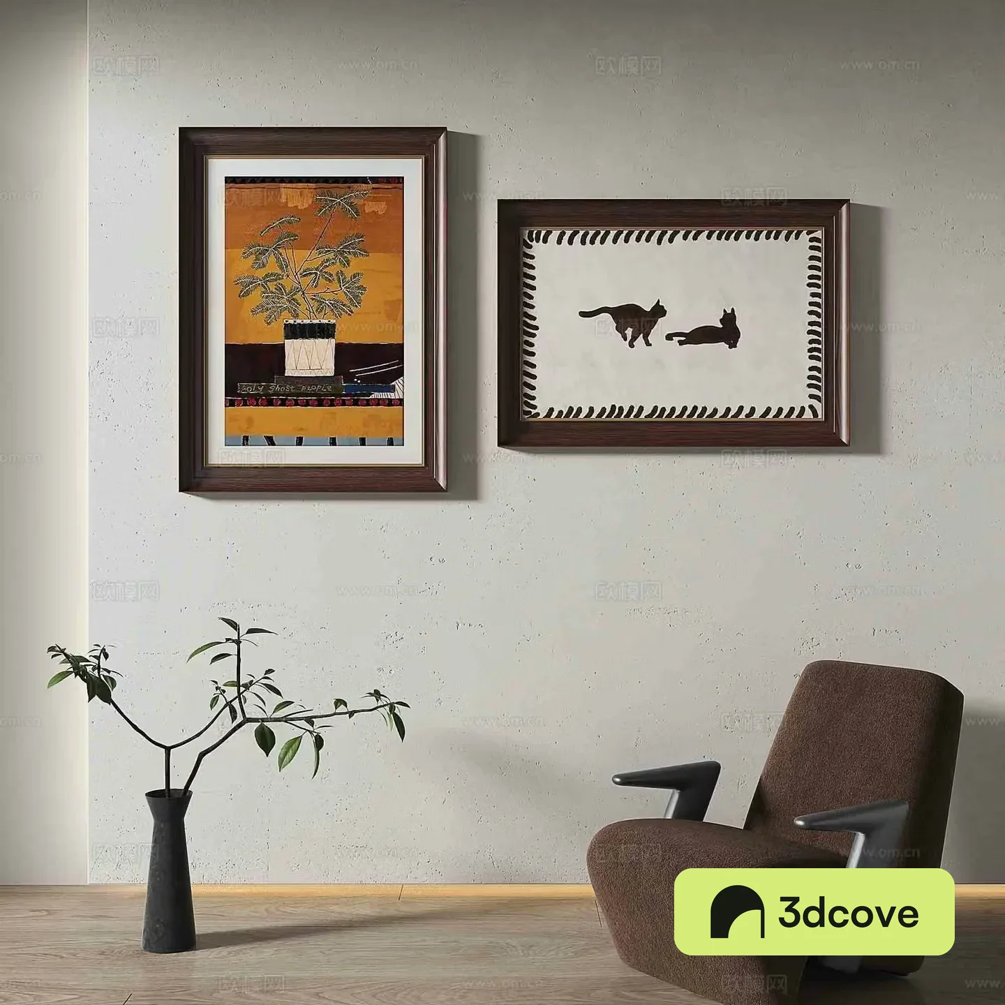 Simple European decorative painting retro painting hanging painting