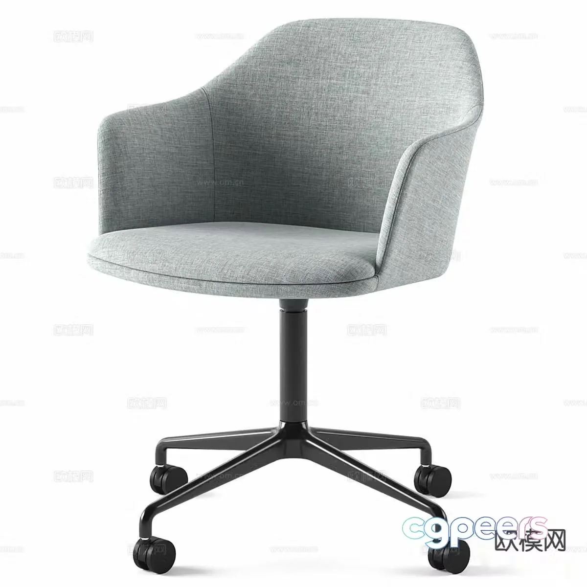 Tradition Nordic swivel chair office chair leisure chair armchair 3d model