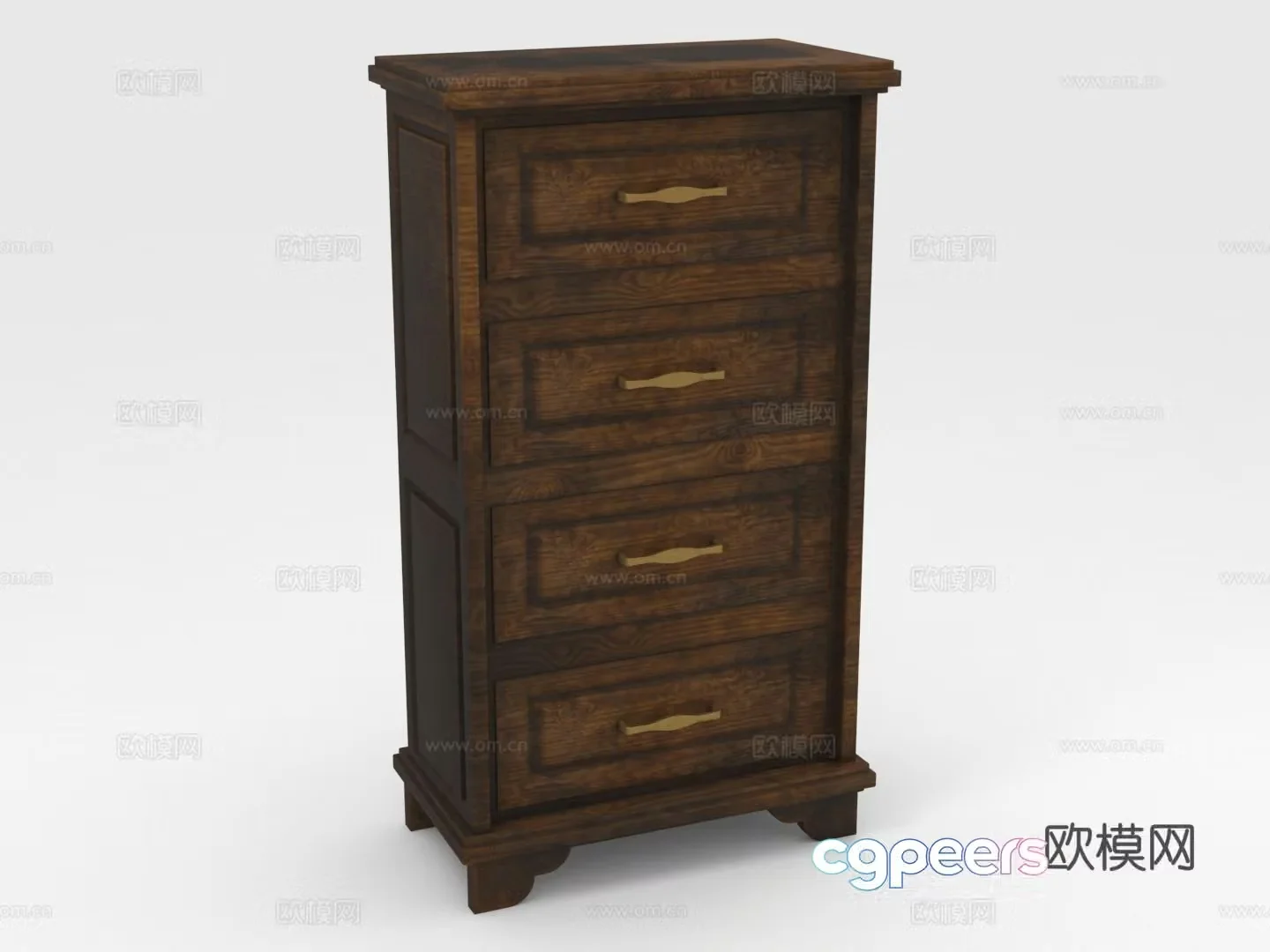Cabinet Wooden Cabinet Chest of Drawer Cabinet Storage Cabinet 3D Model