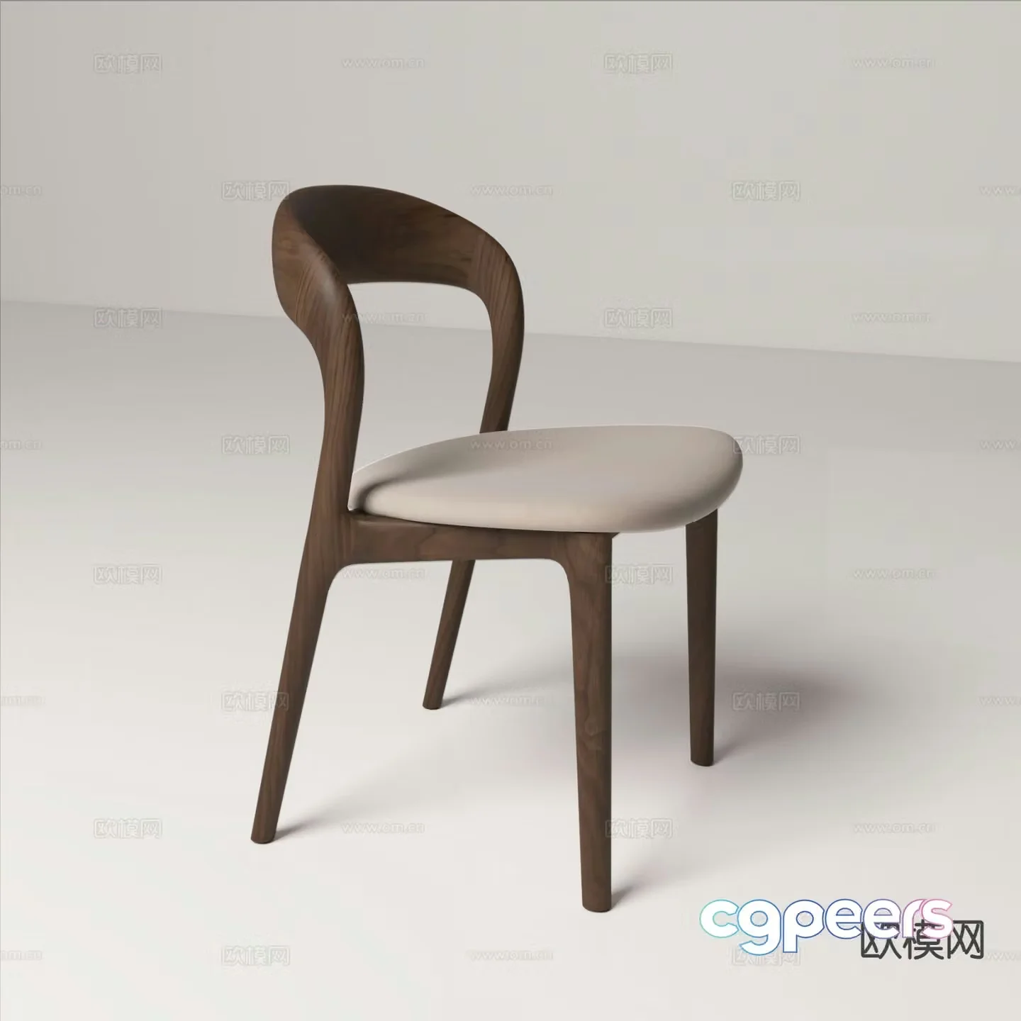 New Chinese style chair dining chair su model
