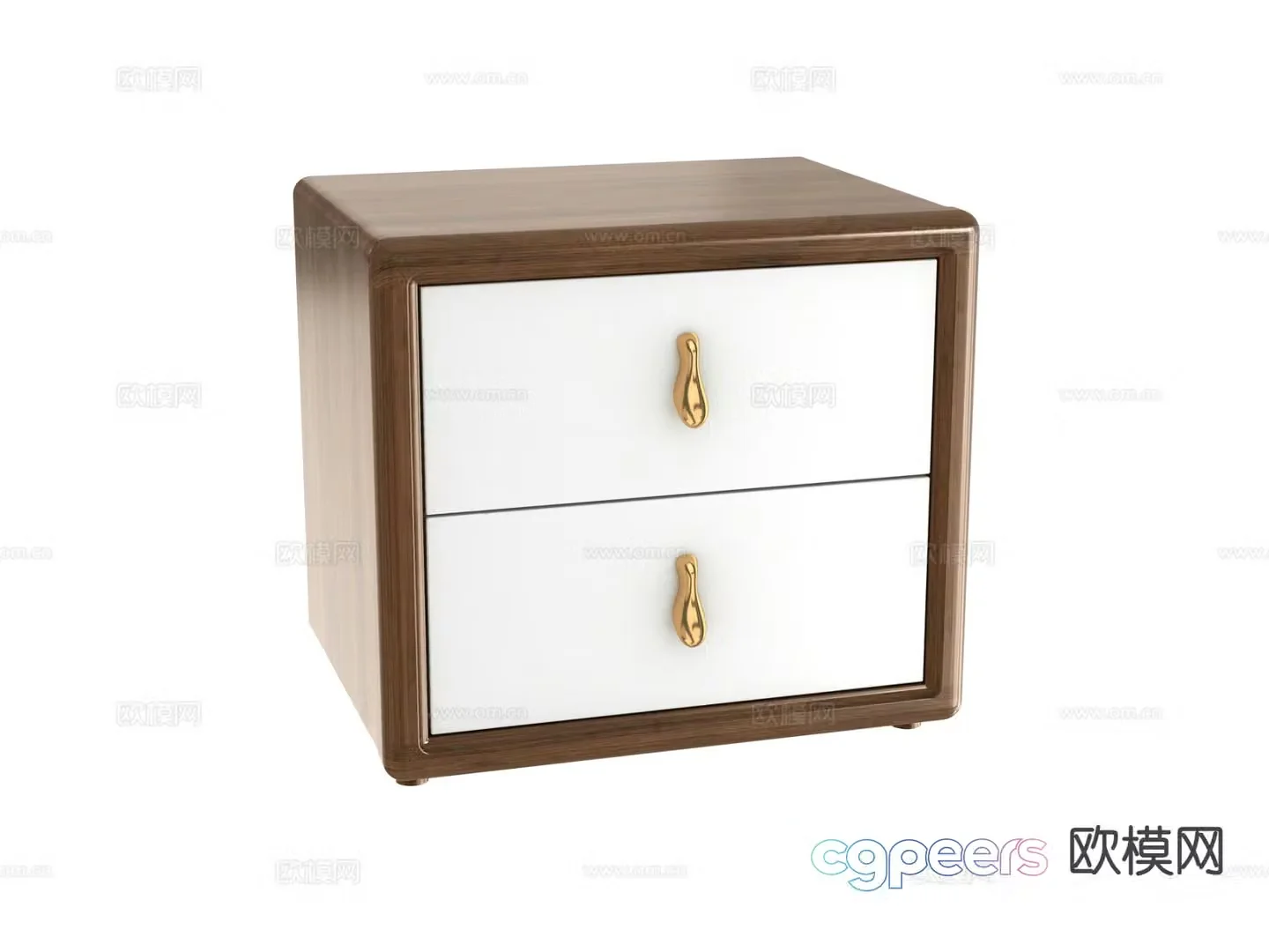 New Chinese style bedside table 3d model