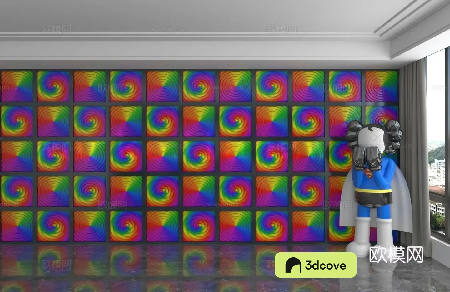 Modern background wall