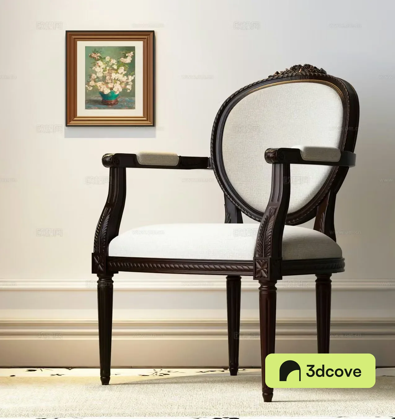 American casual chair French casual chair European casual chair American dining chair