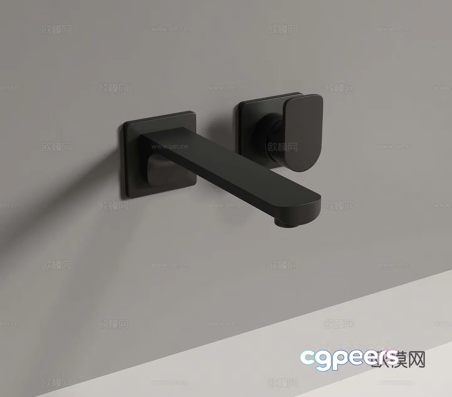 Modern faucet Wall-out faucet 3D model