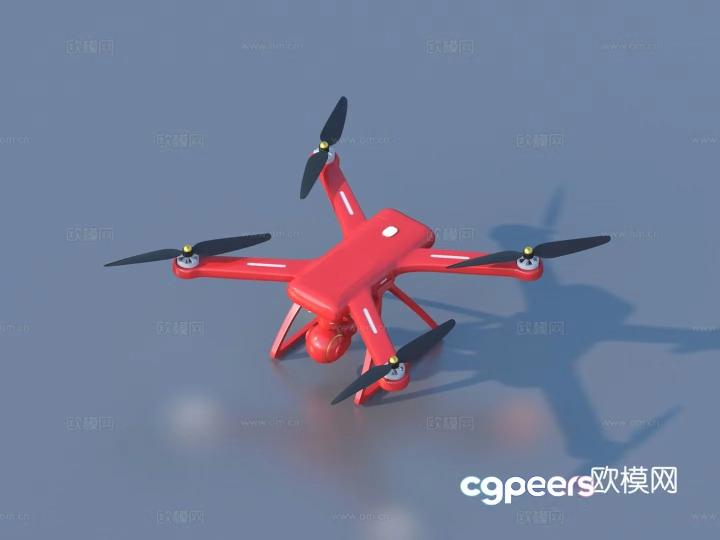 Drone Aerial Photography Drone Four-wing Drone 3D Model
