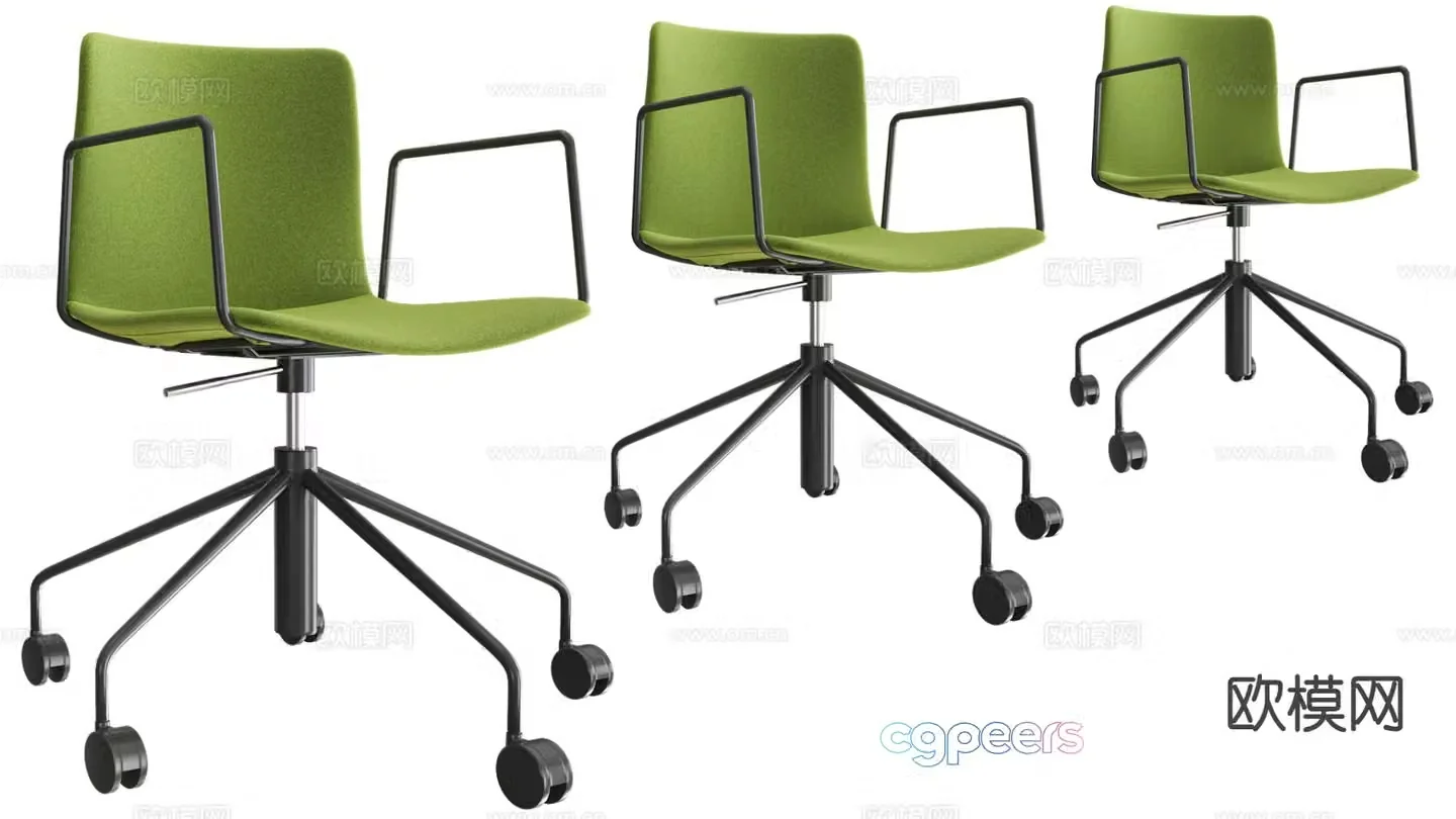 Office chair shift chair staff chair 3d model