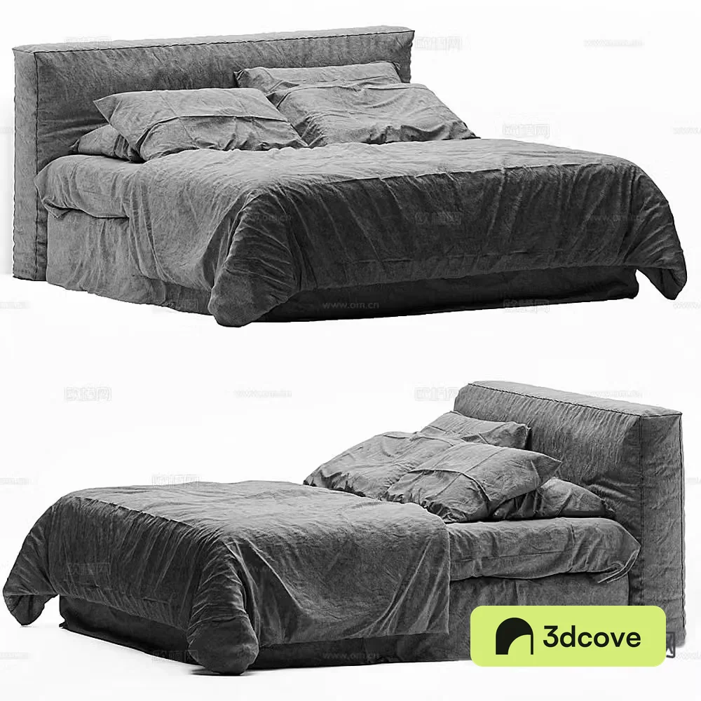 Modern double bed