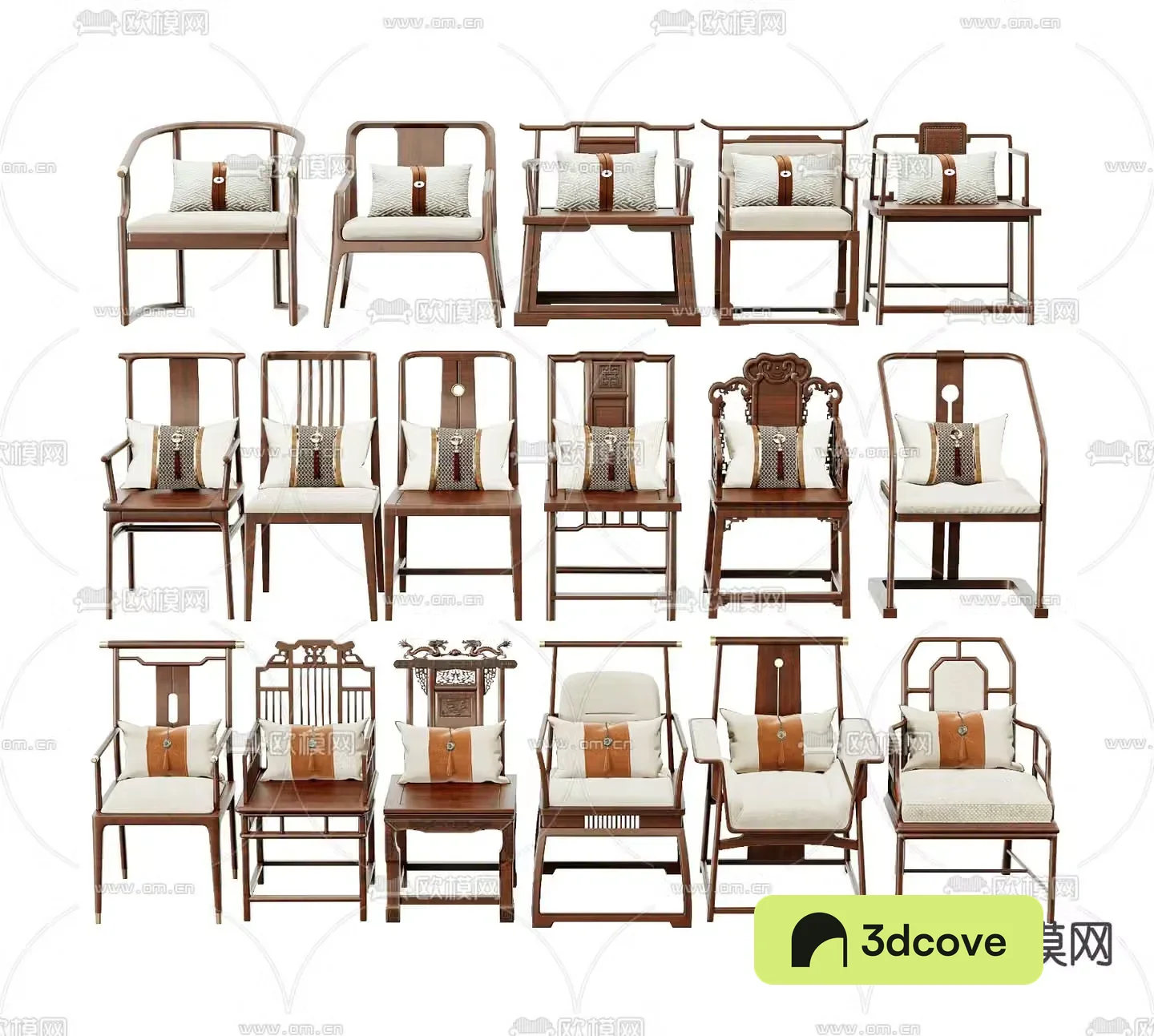 New Chinese style chair Taishi chair