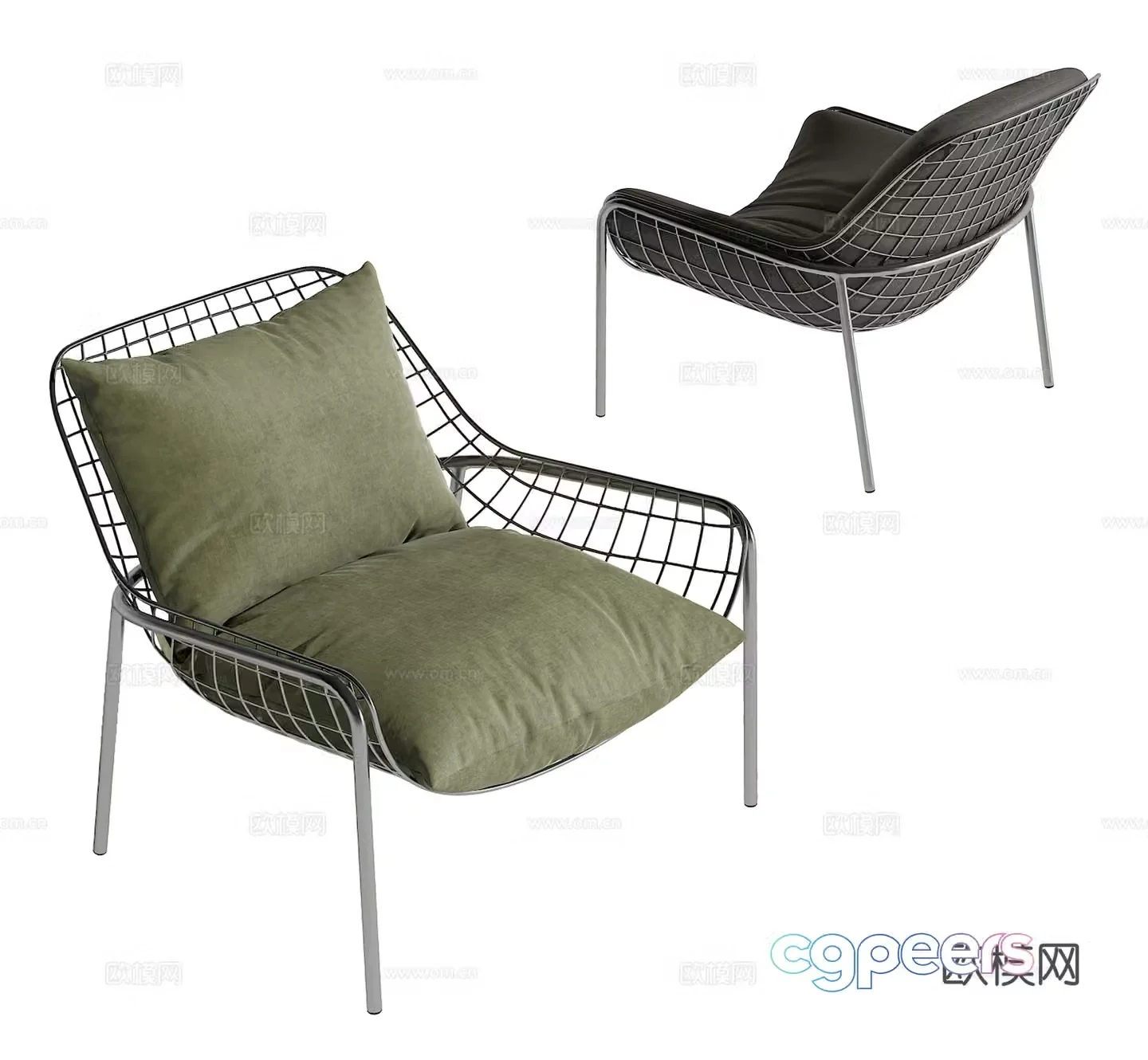 Modern leisure chair 3d model