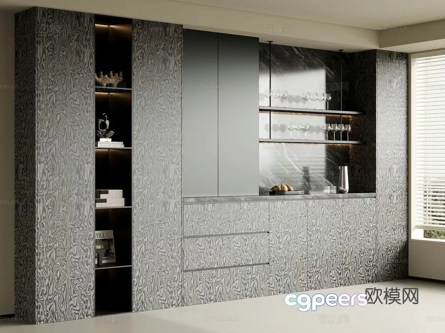 Modern sideboard 3D model