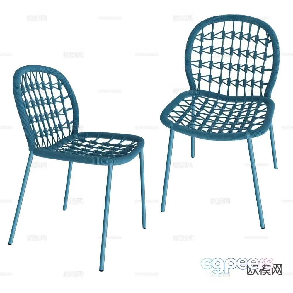 Castil modern chair dining chair 3d model