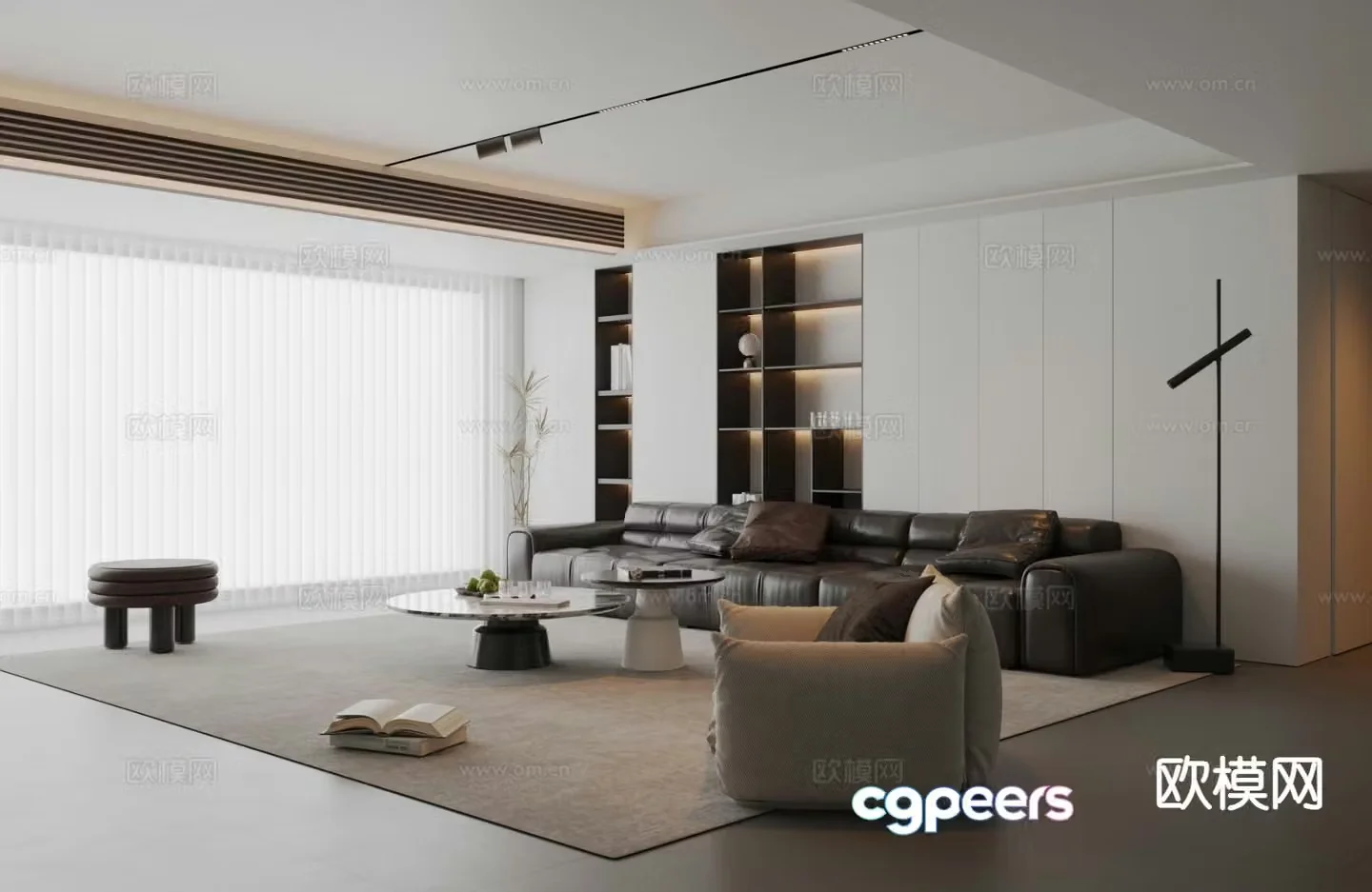 Modern living room 3d model