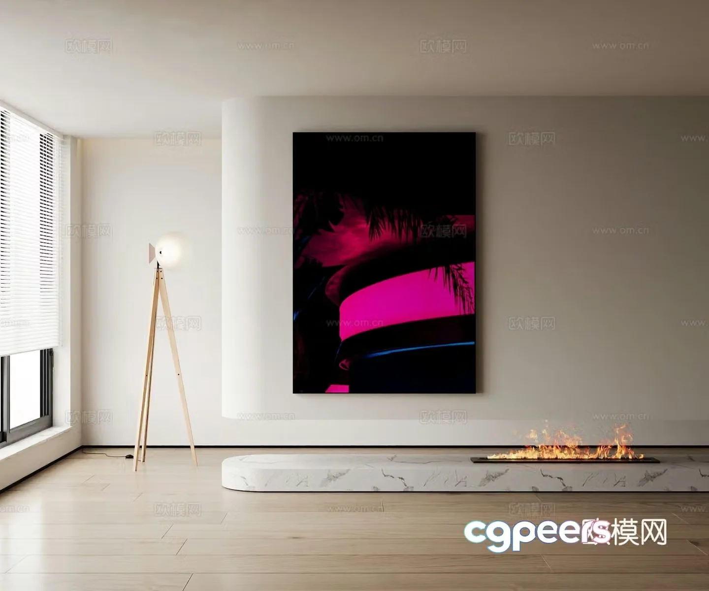 Modern decorative painting 3d model