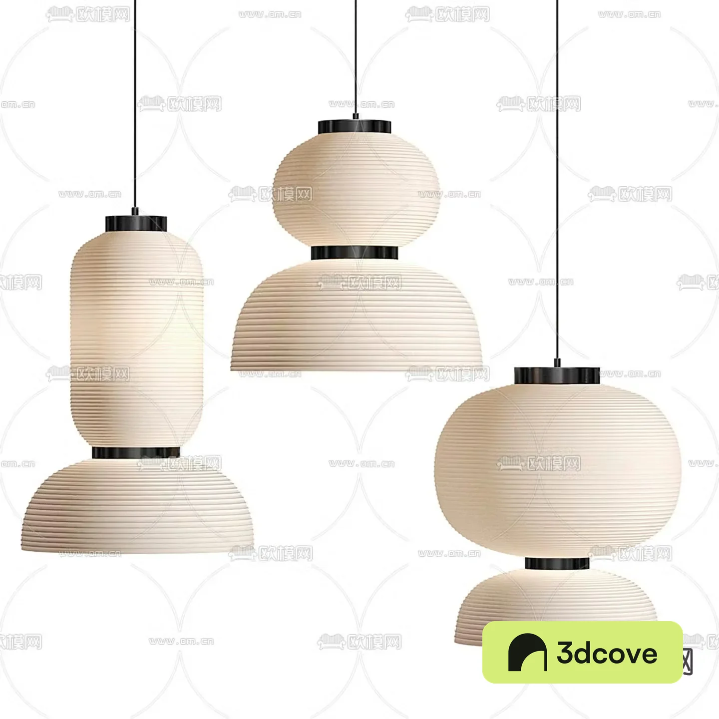 Wabi-sabi chandelier paper chandelier
