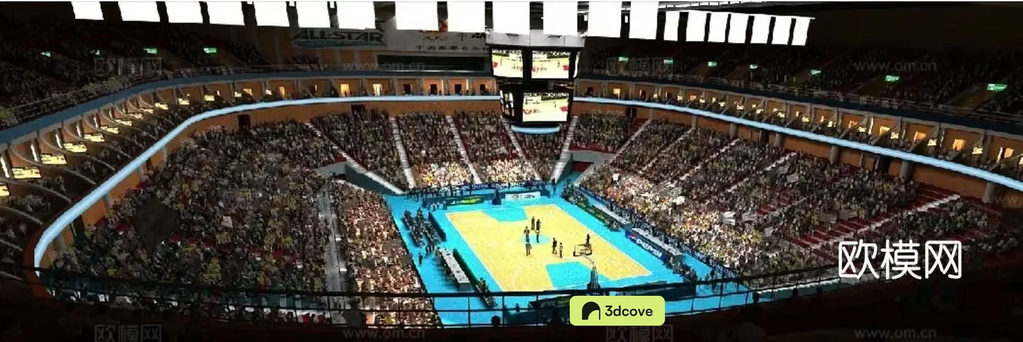 Modern Gymnasium Basketball Stadium