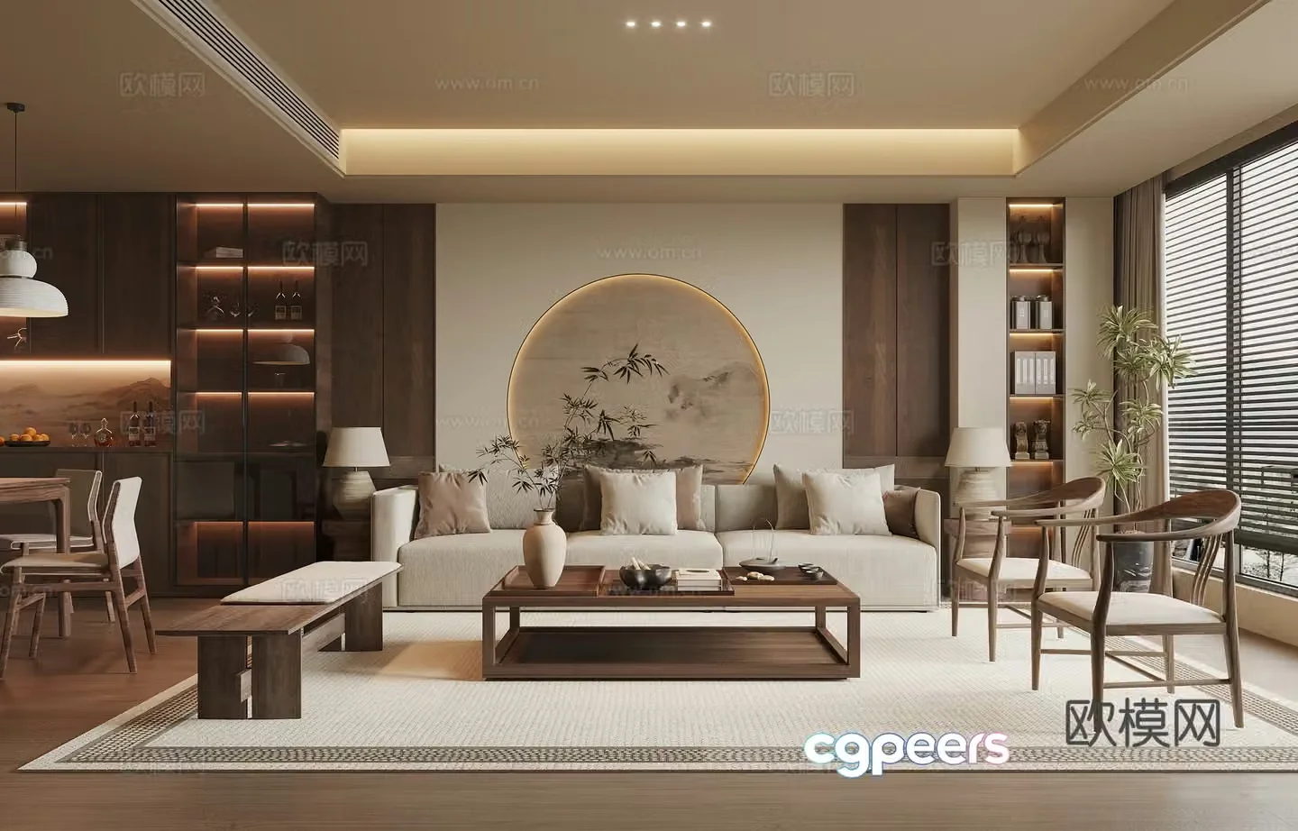 Song style restaurant 3D model
