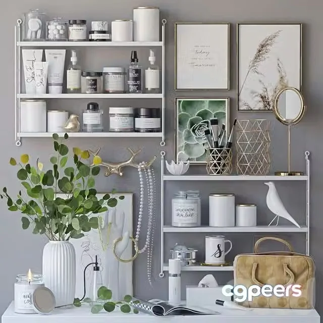 3ds Max Free – Decorative set for a dressing table