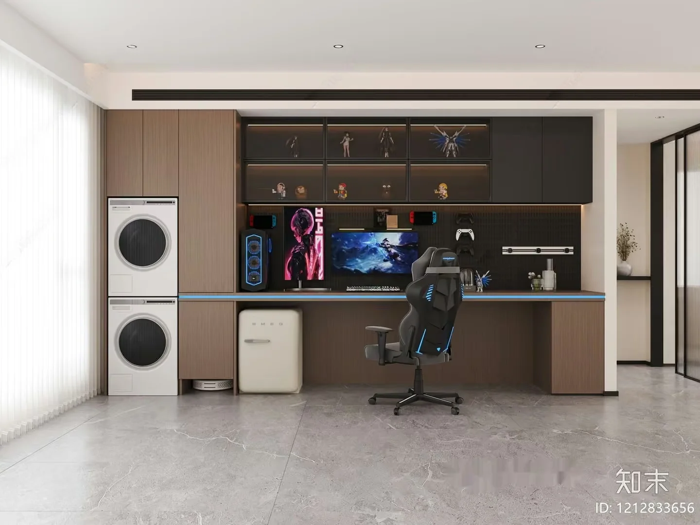 Modern Gaming Room 3D Model – 19844 – VRAY Render