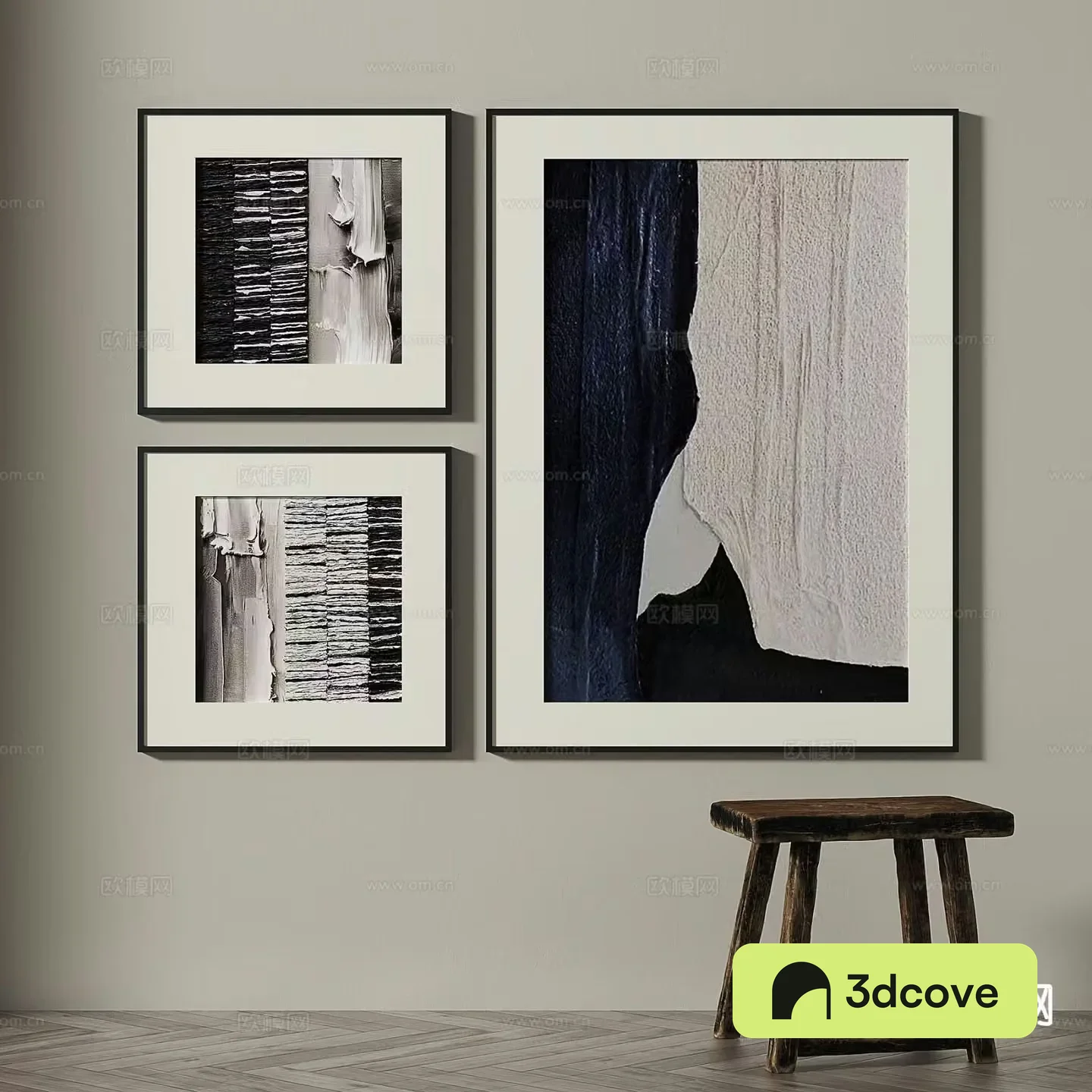 Wabi-sabi art painting texture painting decorative painting