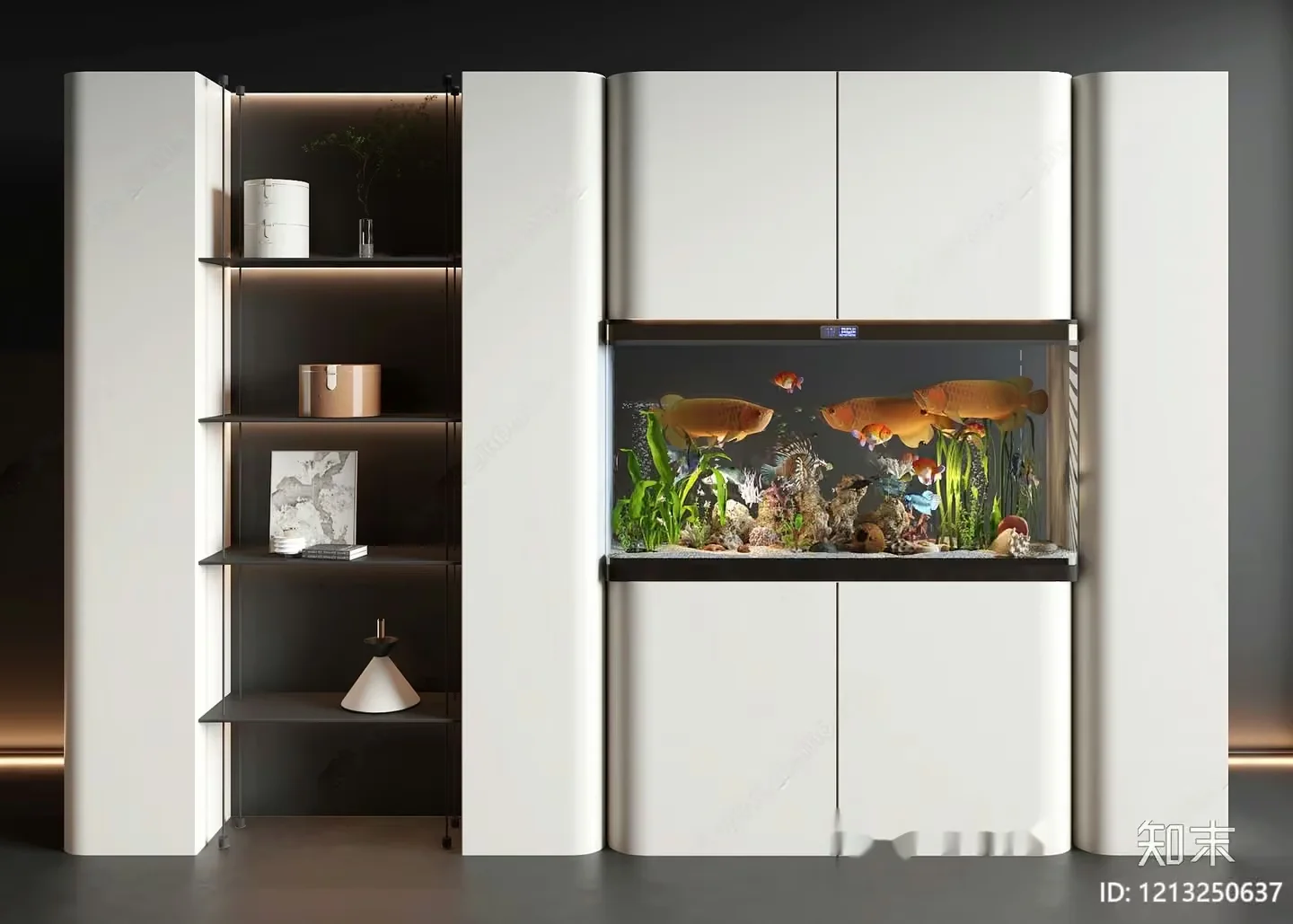 Modern Aquarium Setup 3D Model – 7583 – VRAY Render