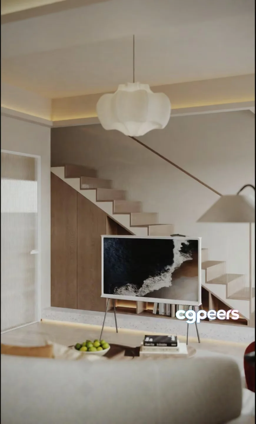 Modern Living Room 3D Model – 5016 – CORONA Render